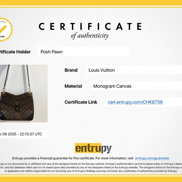 Authentic Louis Vuitton Monogram Odeon MM - Picture 7 of 7